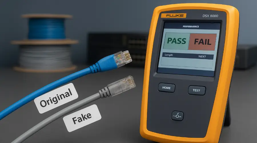 تفاوت کابل اورجینال و فیک در تست فلوک